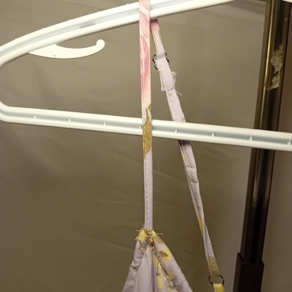 NWT Junior StreetwearSociety Floral Print Corset Mini Sun Dress Pastel Smocked S - Picture 10 of 14